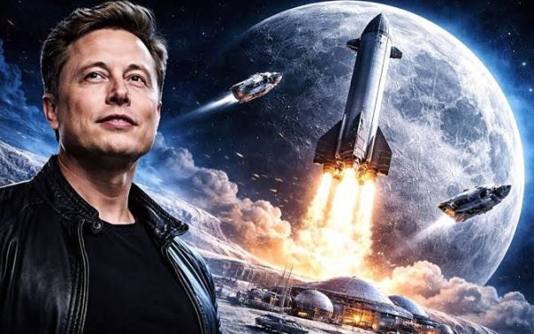 Elon Musk Plans Moon Construction in 2026, Eyes Mars Settlement by 2045–2055