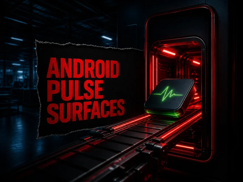 Surfaced a first-party Google app called “Android Pulse” on its Play Store