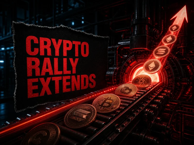 Crypto Market Rally Extends After Biggest 3-Day Rise Since 2023