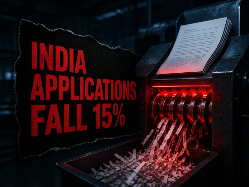 US College Applications From India Fall 15%