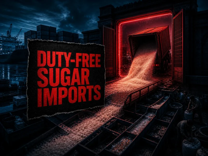 India Allows 1 Million Tons Of Duty-Free Sugar Imports As Prices Surge 40%