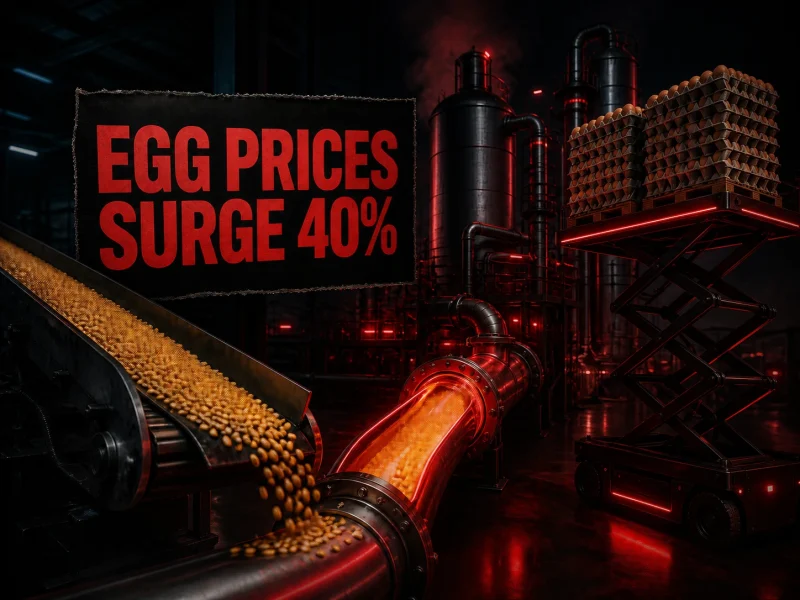 Egg Prices Surge 40% As Ethanol Demand Pushes Up Maize Costs