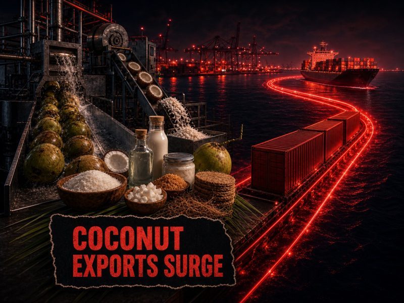 India Coconut Exports Jump 62% to ₹7,038 Crore