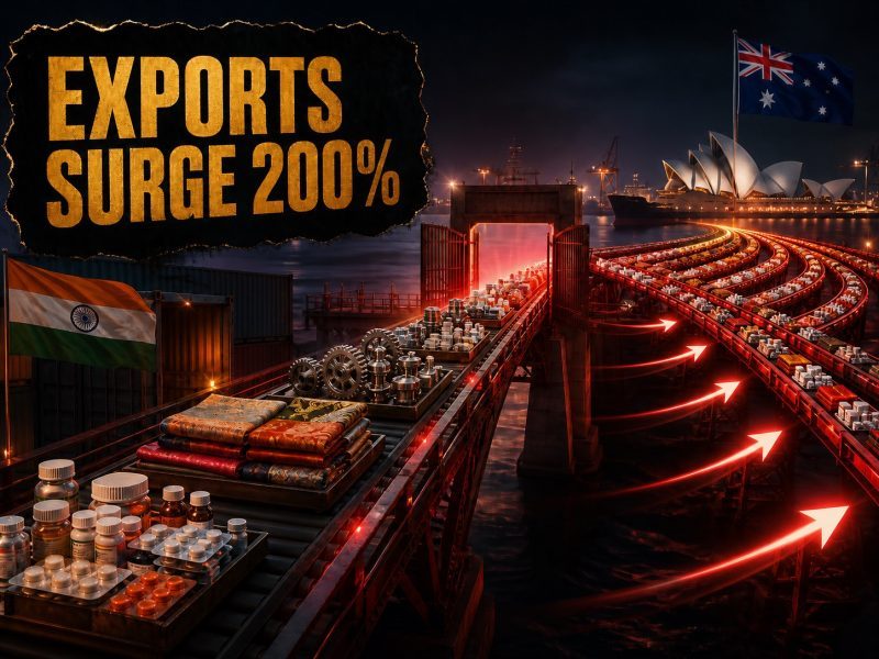 India Australia Exports Surge 200% Under ECTA