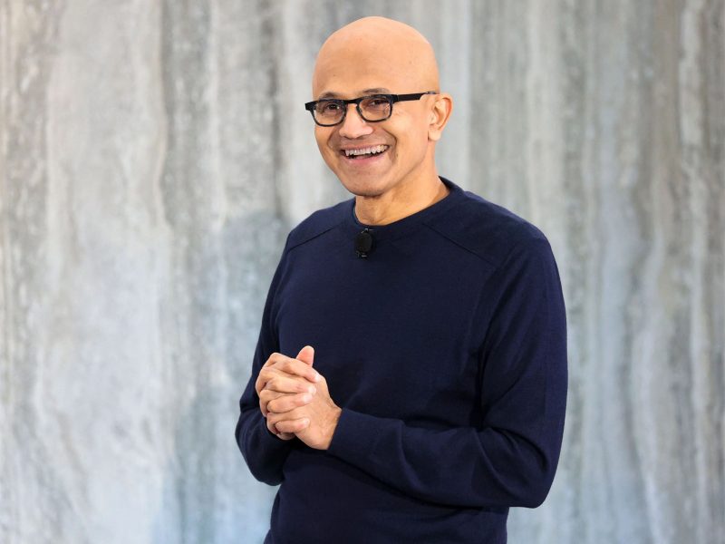 Satya Nadella’s pay jumps 22% to $96.5 million