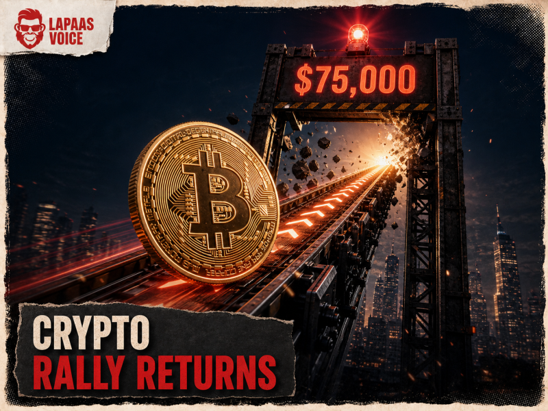 Bitcoin Price Tops $75,000 as Crypto Rally Returns