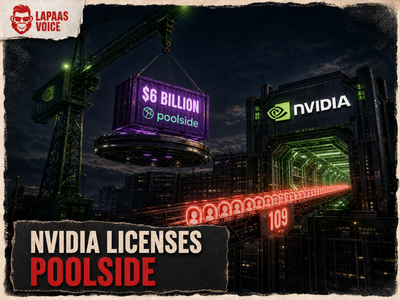 Nvidia agrees to pay $6 Billion To License Poolside’s AI Model Factory And Hire 109 Employees
