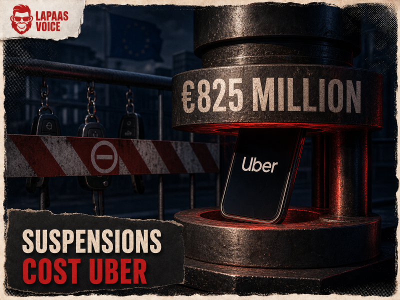 Uber Fine: €825 Million Over Driver Suspensions