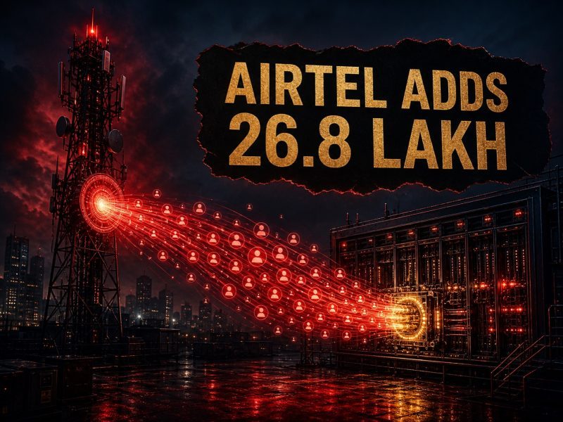 Airtel Mobile Users Rise 26.8 Lakh in July, Ahead of Jio
