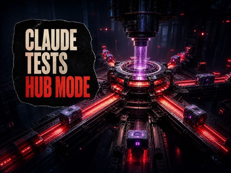 Anthropic Tests Hub Mode In Claude For Multi-Agent Workflows