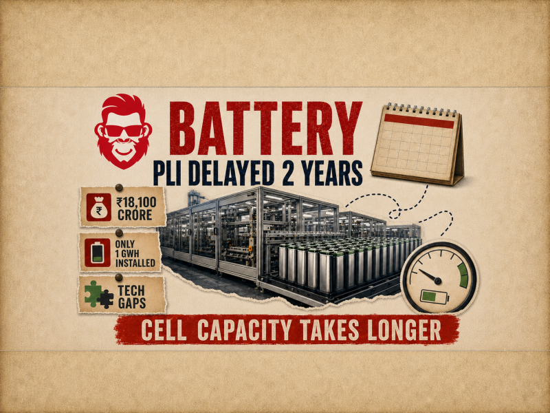Battery PLI Scheme Delayed Two Years: What Changed
