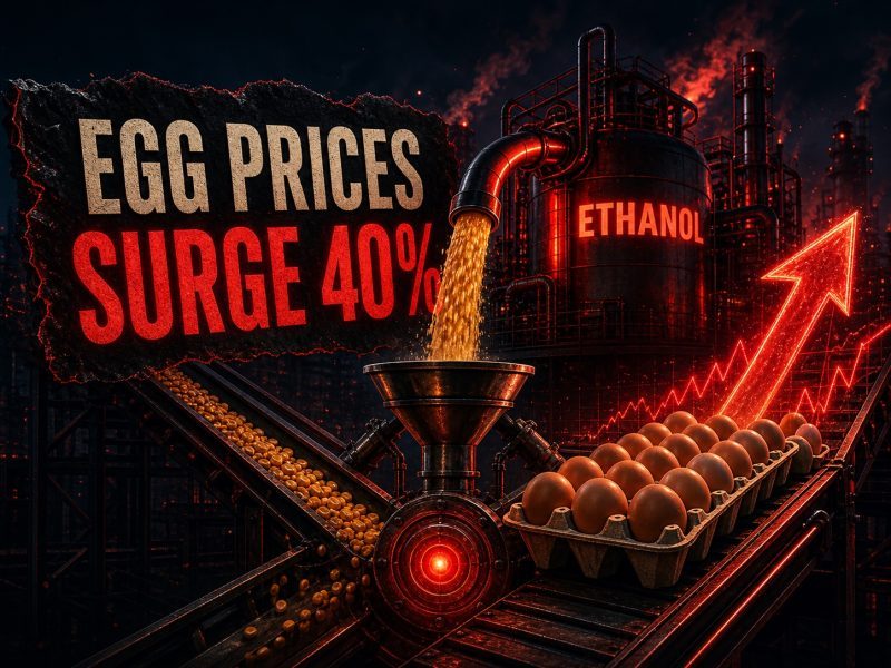 Egg Prices Surge 40% As Ethanol Demand Pushes Up Maize Costs