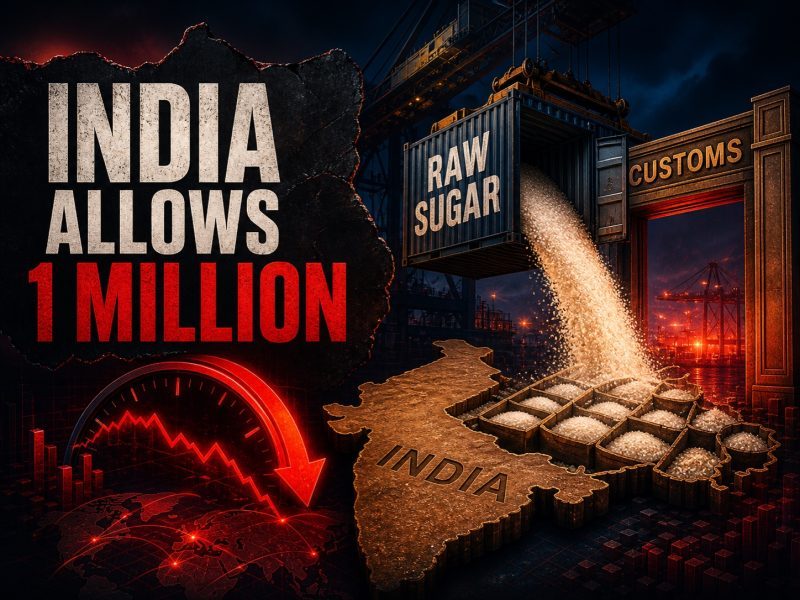 India Allows 1 Million Tons Of Duty-Free Sugar Imports As Prices Surge 40%
