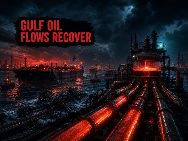 Gulf Oil Exports Recover to Over 60% of Pre-War Level