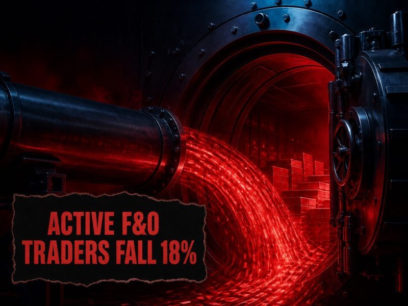 Active Retail F&O Traders Fall 18% To 88 Lakh In FY26