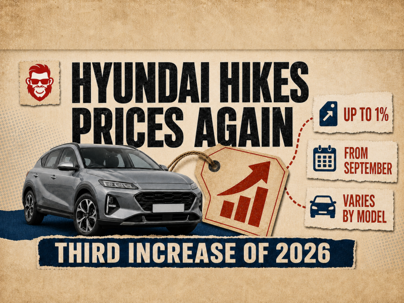 Hyundai Motor India Price Hike: Up to 1% in September