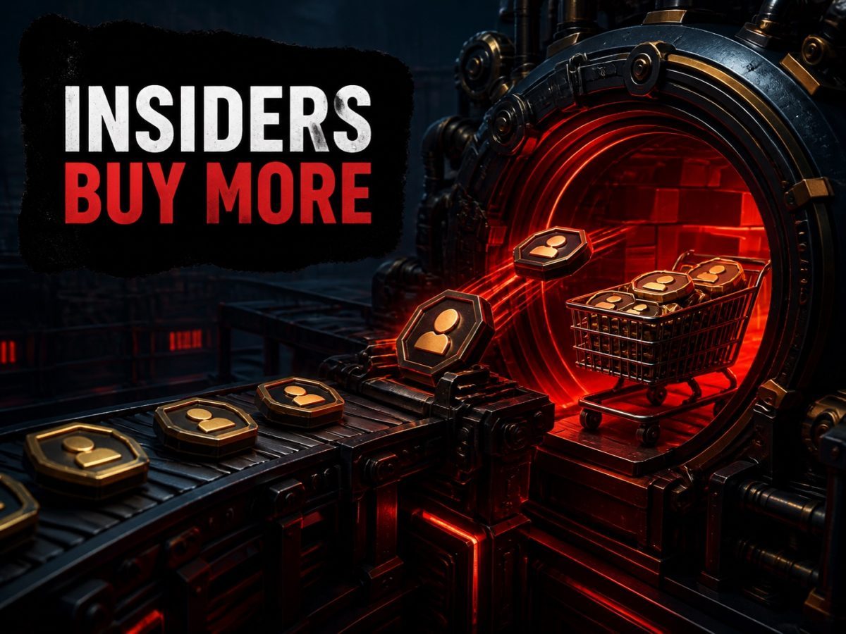 Insider ownership tokens move from a market conveyor back into a large e-commerce investment vault.