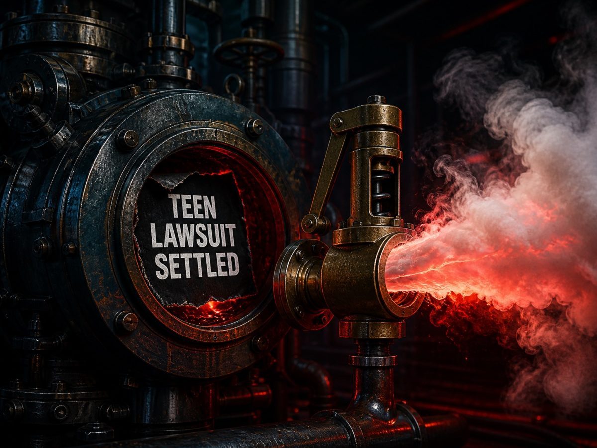 Legal pressure valve releasing after a teen lawsuit settlement