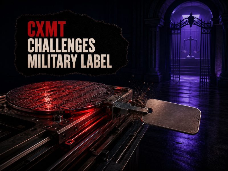 China’s CXMT Sues US Pentagon To Remove Military Company Label