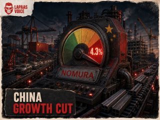 Nomura Cuts China Q3 GDP Forecast To 4.3%