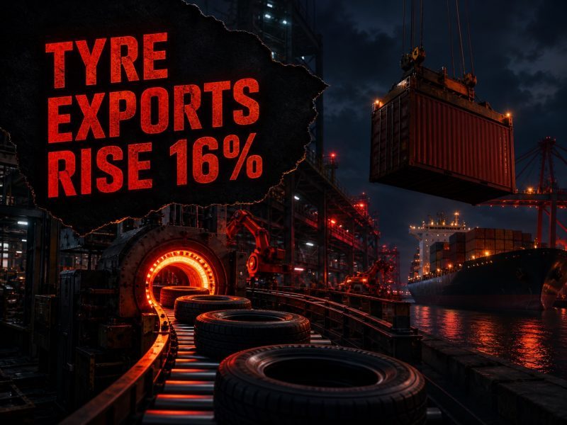 Tyre exports rise 16% to ₹7,700 crore in Q1