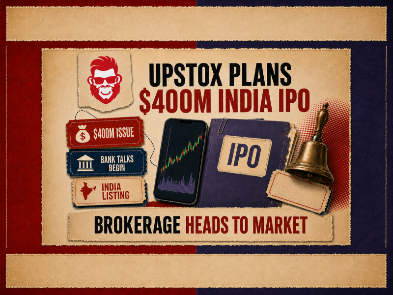 Upstox IPO Plan Targets $400 Million India Listing