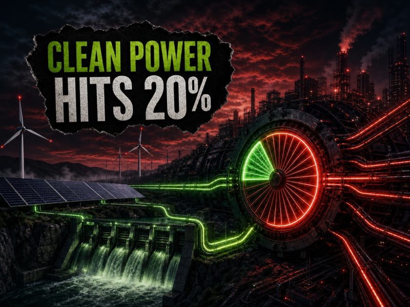 India Renewable Power Generation Hits 20% in July