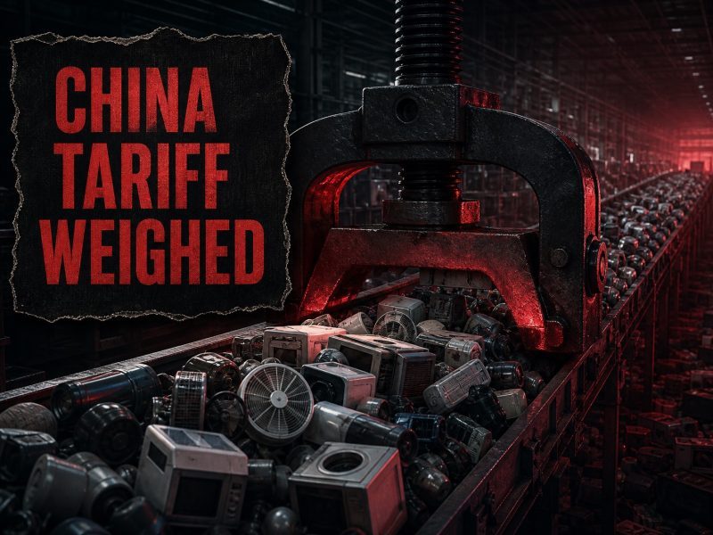 Trump Weighs 7.5% China Tariff Over Manufacturing Overcapacity