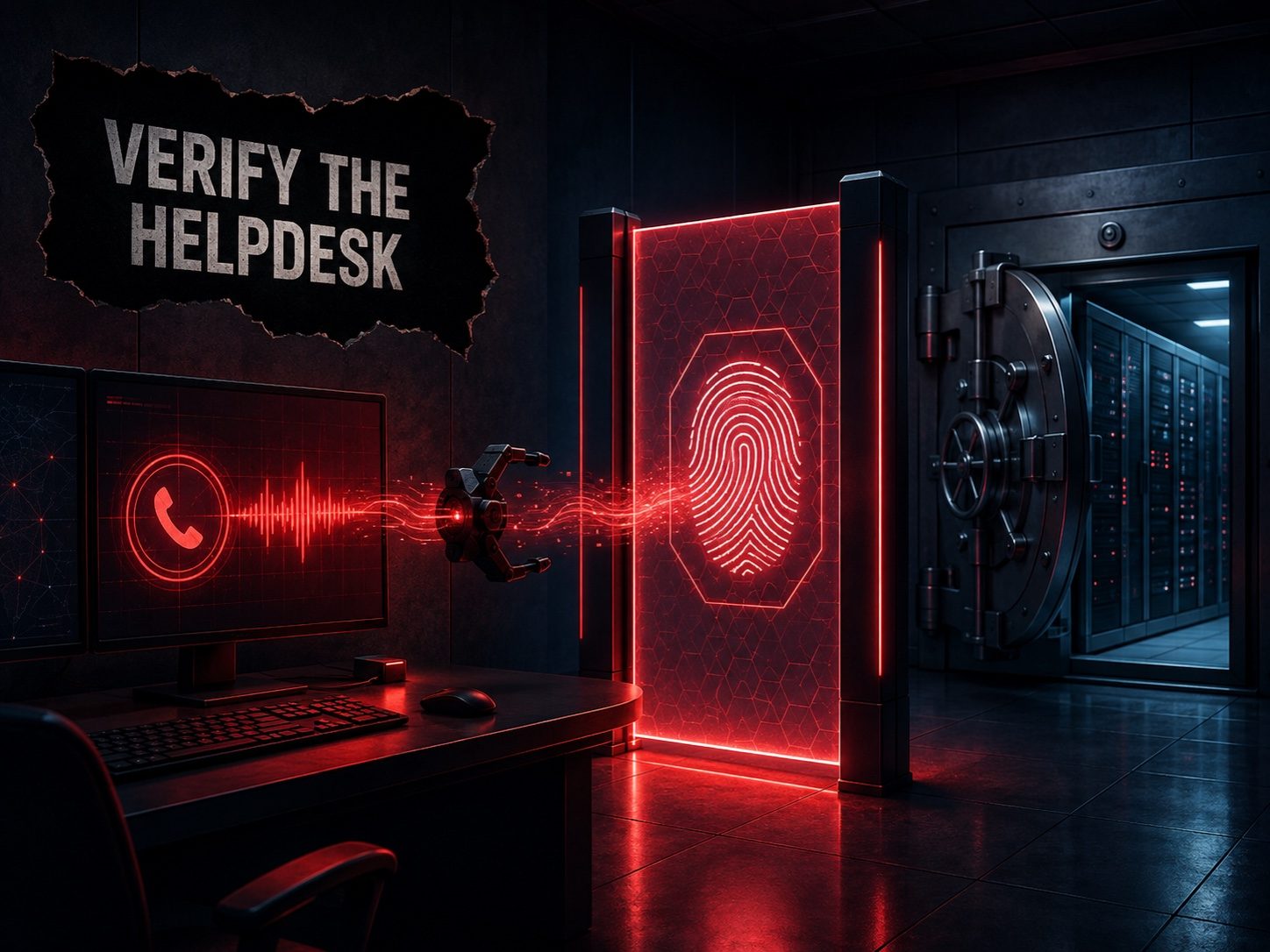 Microsoft Teams helpdesk attacks illustrated with remote support warning