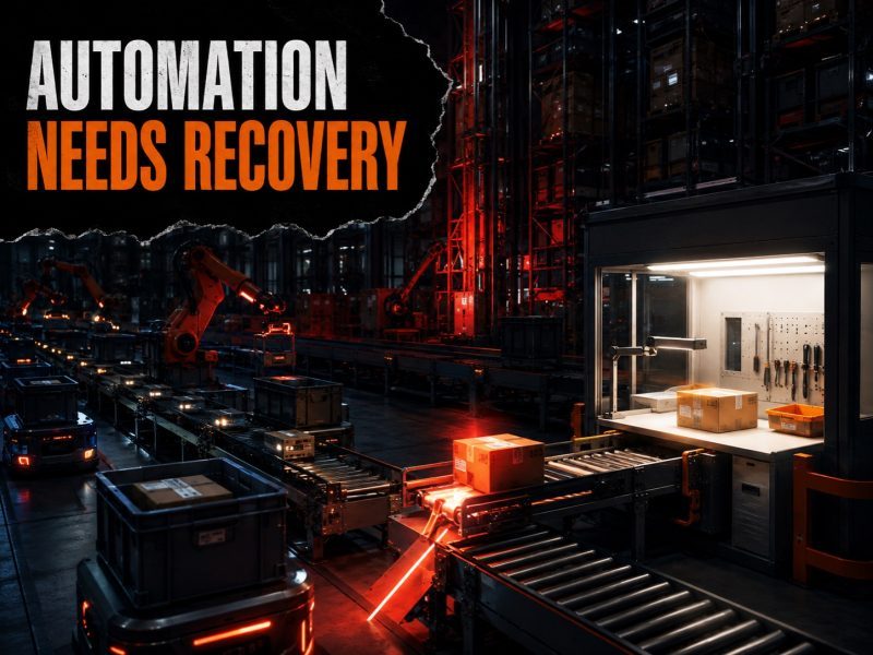 Dark Warehouses Still Depend on Human Recovery Systems