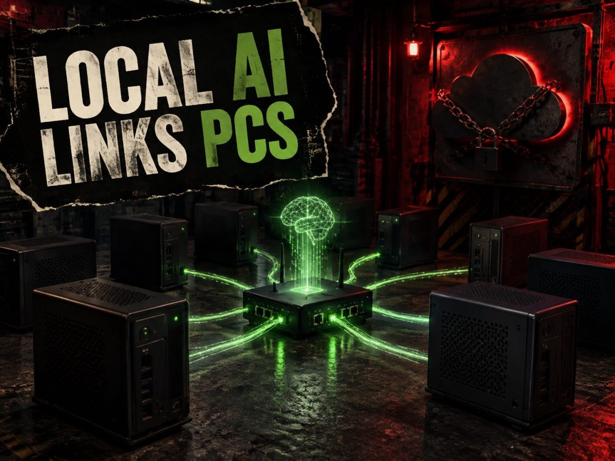 Local AI links PCs: Nvidia IFA 2026 editorial illustration