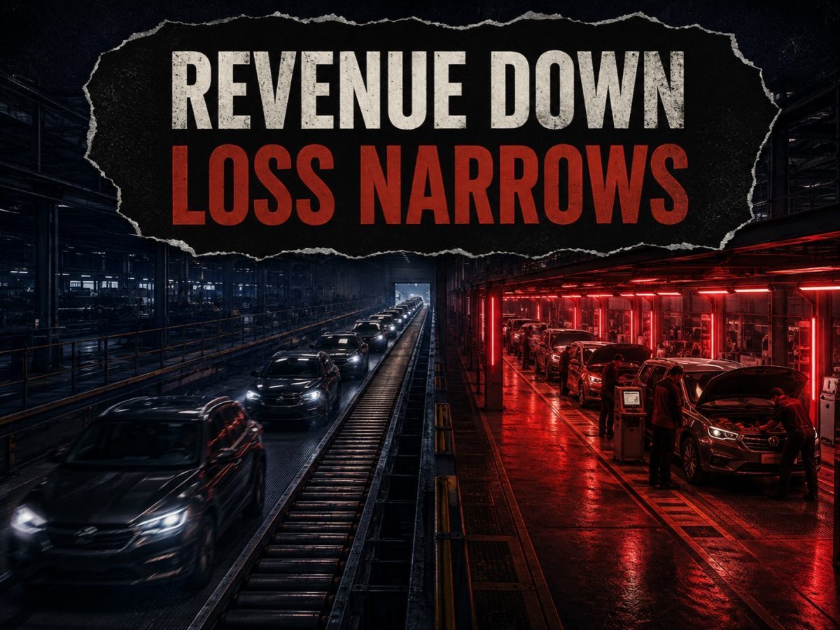 Revenue Down Loss Narrows: Cars24 FY26 results editorial illustration