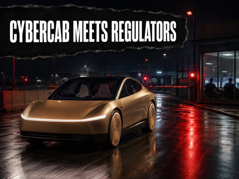 Tesla Cybercab Launch Faces Federal Safety Scrutiny