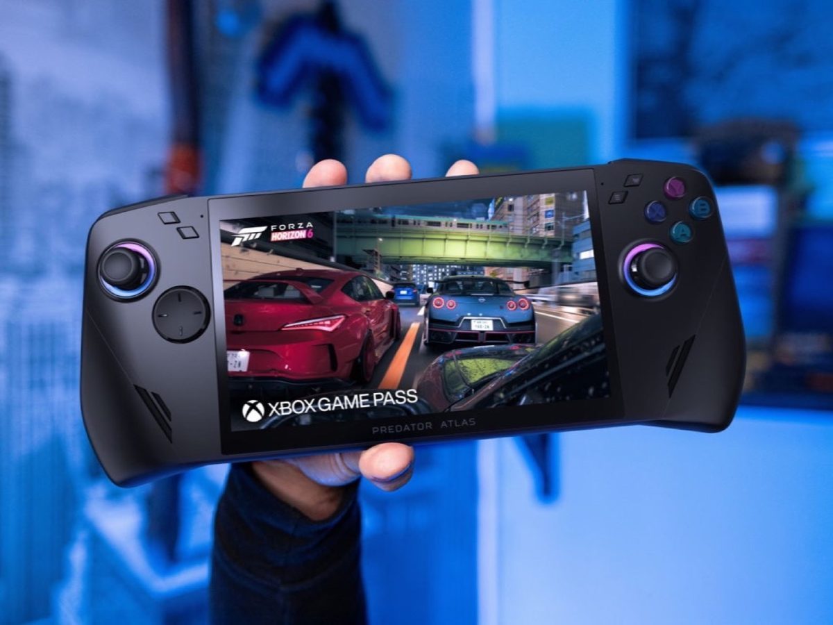 Acer Predator Atlas 7 gaming handheld shown in an official product photograph