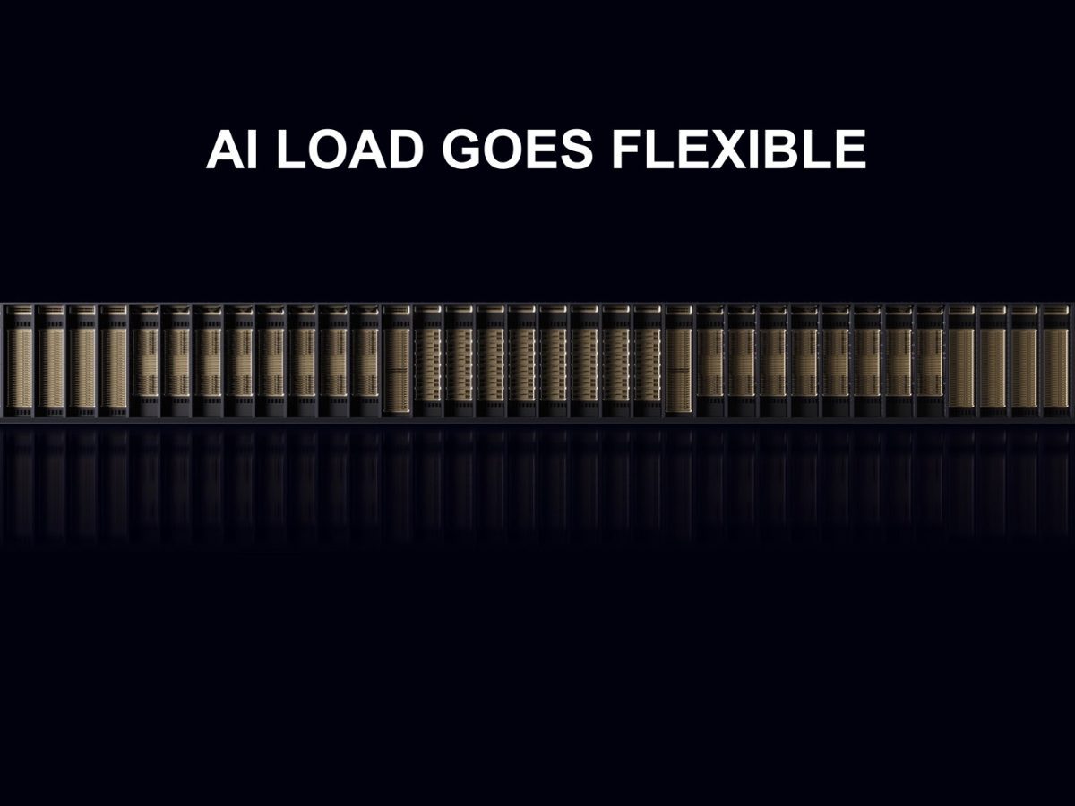 Official Nvidia AI infrastructure hardware illustrating flexible data-centre computing for the AI Energy Management Alliance.