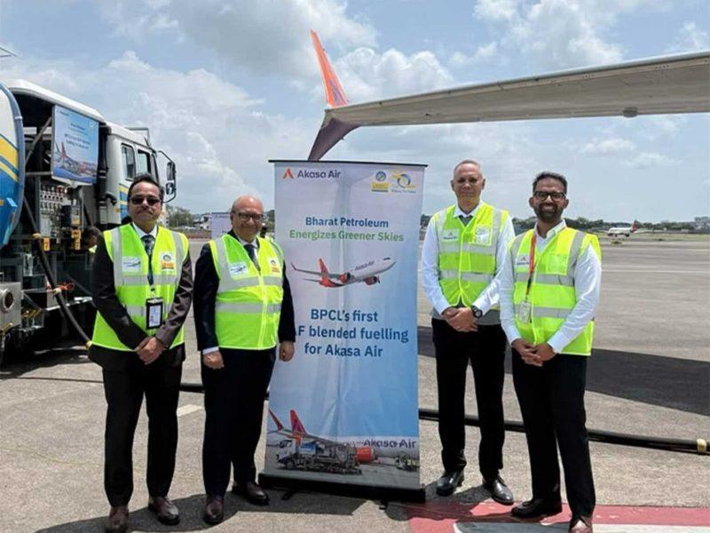 Akasa Air BPCL SAF Flight Uses 1% Blend