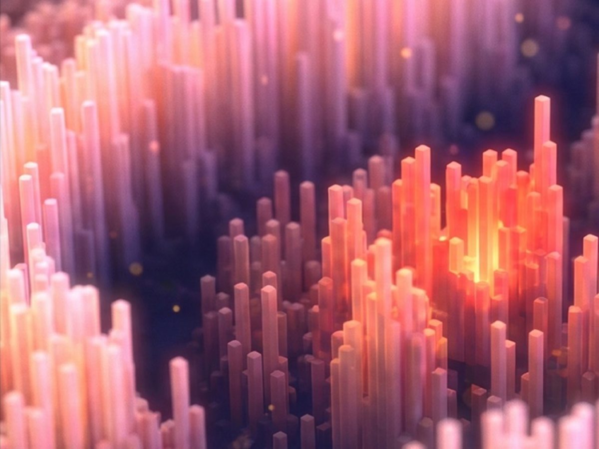 AlphaGenome Atlas official predictive landscape artwork representing billions of modelled DNA variant effects.
