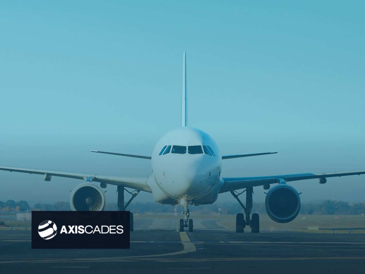 Official AXISCADES aerospace imagery and exact logo in a source-backed editorial composite about financing the Cloud Wave acquisition.