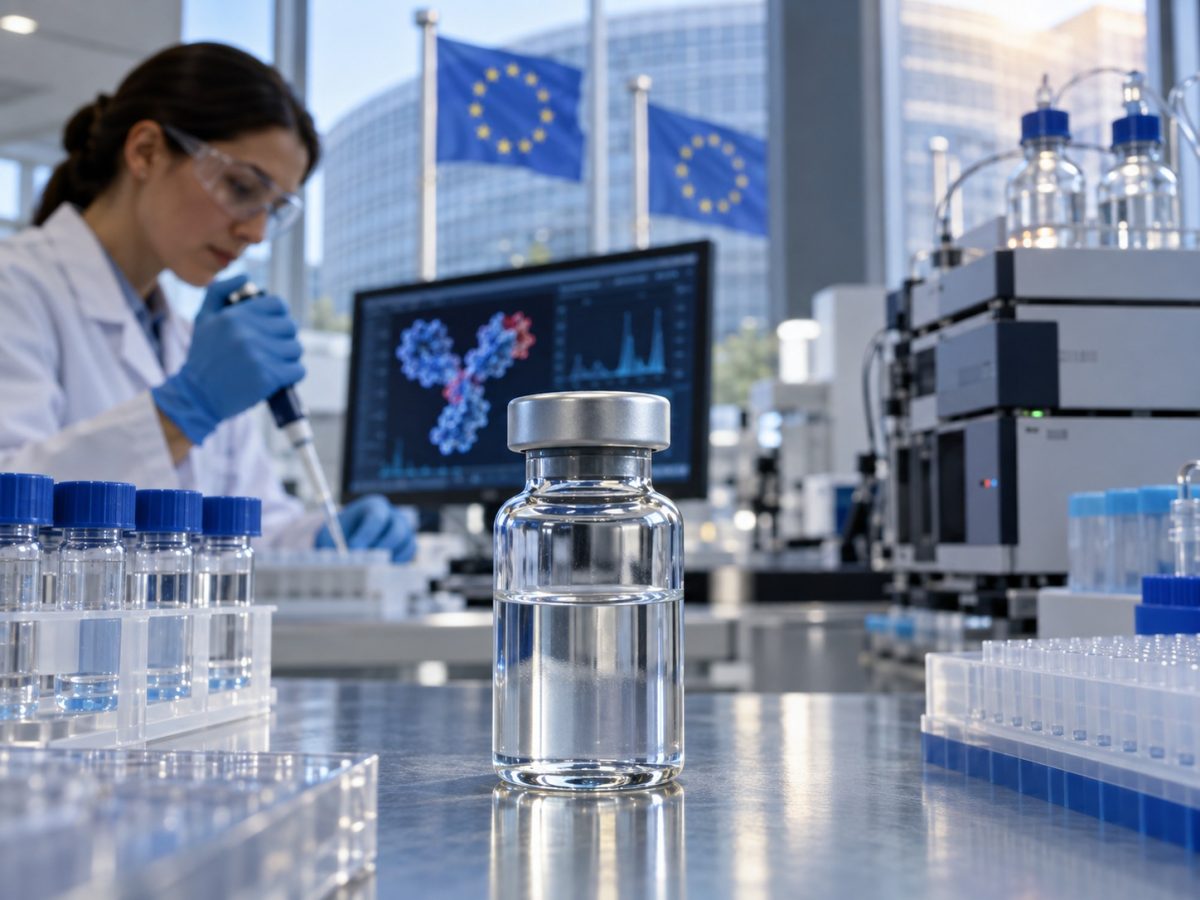 Biocon Pebrilzo shown as a realistic editorial illustration of the verified event.