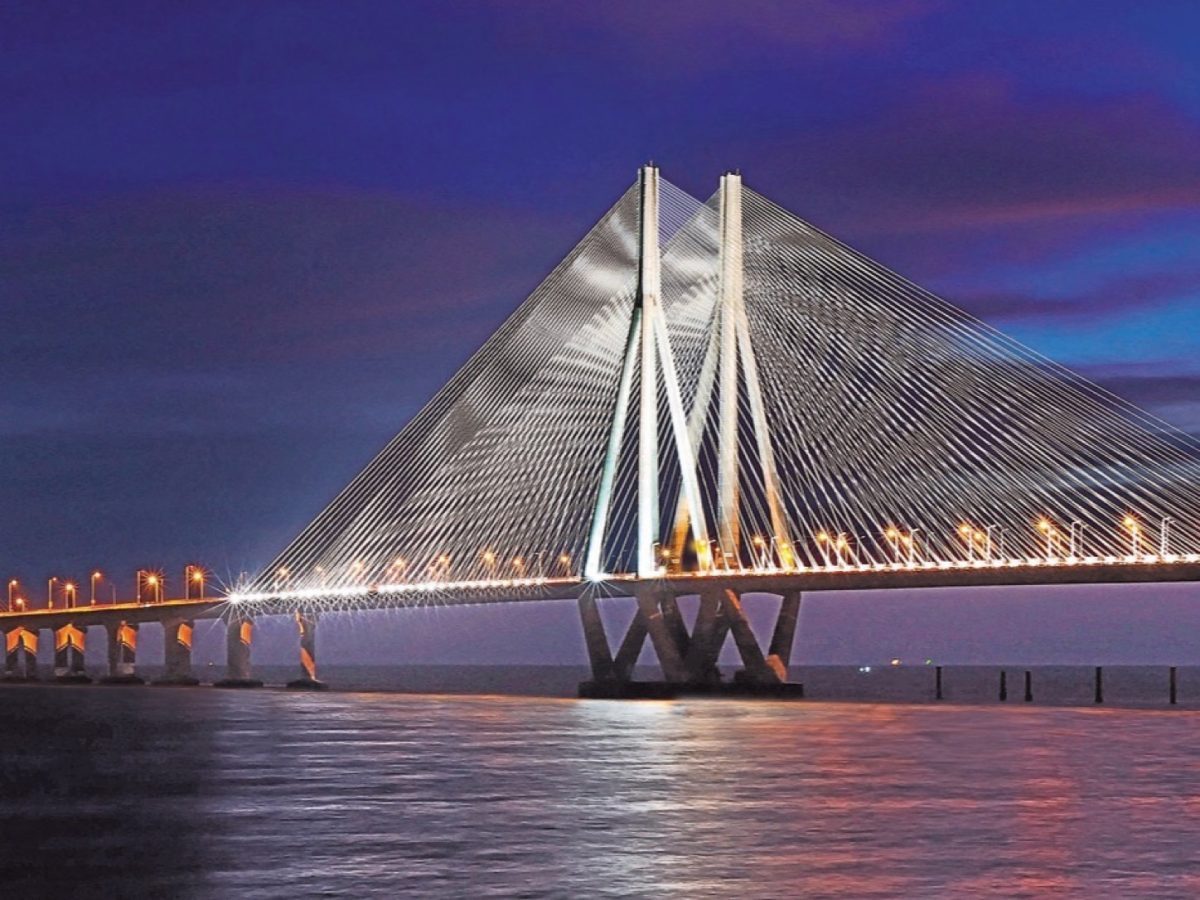 Ceigall India HCC joint venture context shown through HCC’s exact official Bandra-Worli Sea Link project photograph