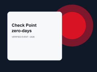 Check Point Zero-Days Put Patching on a Clock