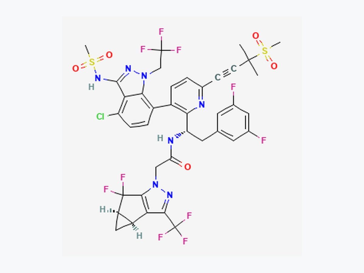 Verified PubChem molecular structure of lenacapavir, the medicine covered by Dr Reddy's expanded licence