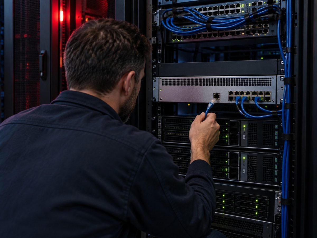Administrator isolating a network-edge appliance after the F5 BIG-IP zero-day disclosure in an editorial illustration
