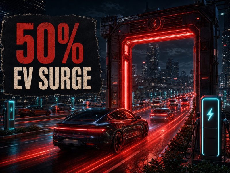 India Electric Car Registrations Rise 50% in August
