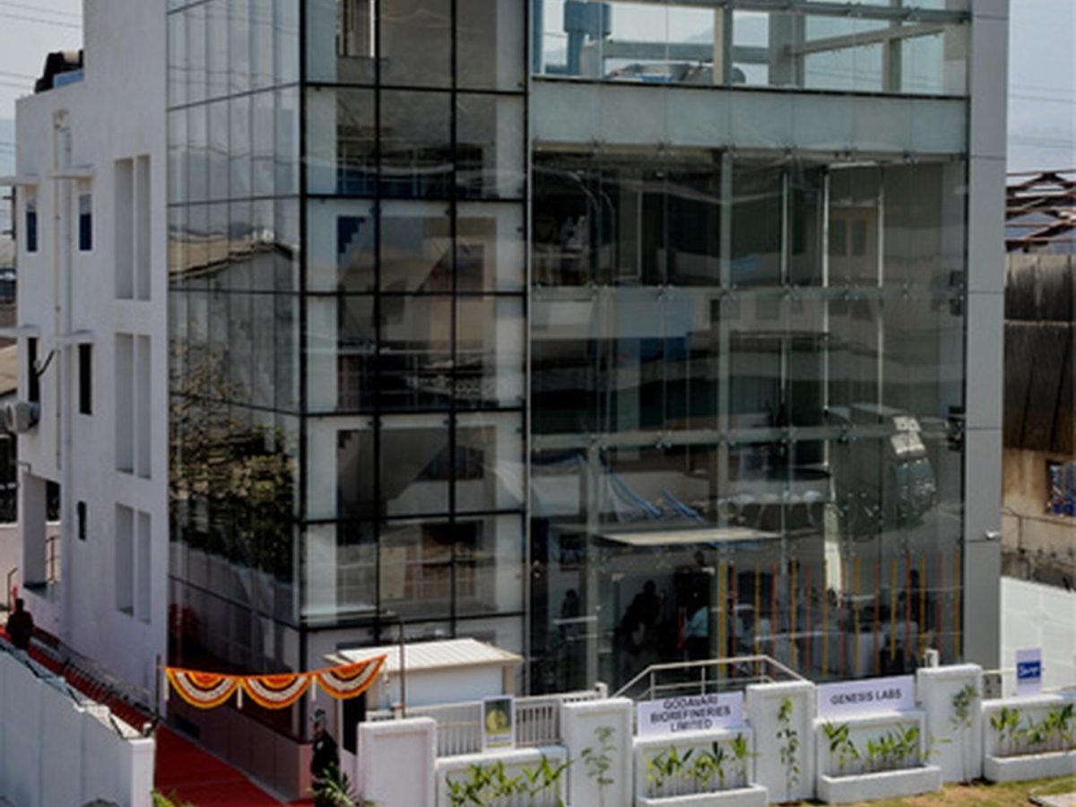 Godavari Biorefineries’ real research and development centre building in Navi Mumbai.