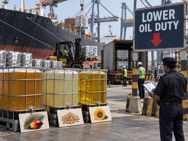 India Edible Oil Duty Cut Resets Import Costs