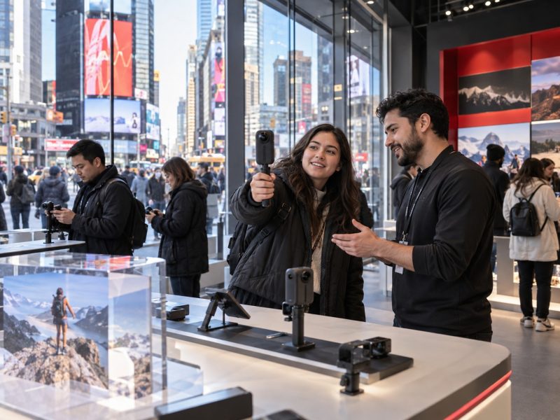 Insta360 Times Square Flagship Makes Cameras Tangible