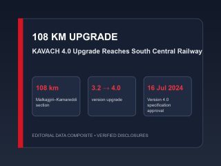 KAVACH 4.0 Upgrade Reaches South Central Railway