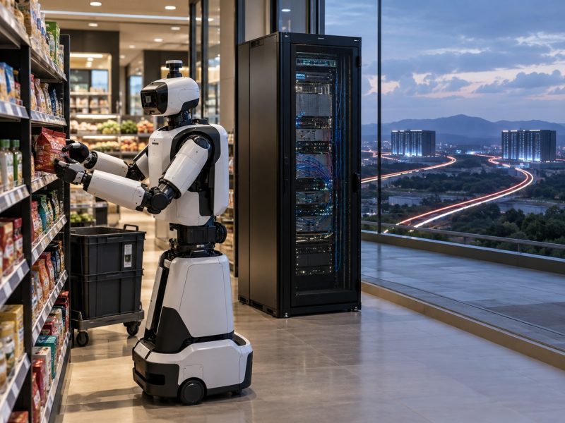KDDI Distributed GPU Trial Uses Retail Robots
