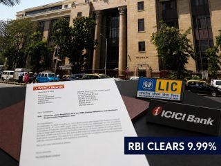 LIC ICICI Bank Stake Gets RBI Approval for 9.99%